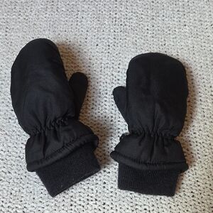 Black Winter Mittens
